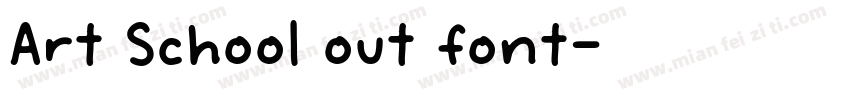 Art School out font字体转换